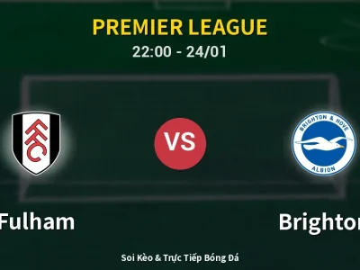 Soi Kèo Fulham vs Brighton – 22:00 24/01 | Nhận Định, Dự Đoán Tỷ Số