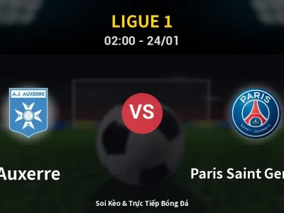 Kết Quả: Auxerre 0-1 Paris Saint Germain – Highlight & Bàn Thắng | Ligue 1