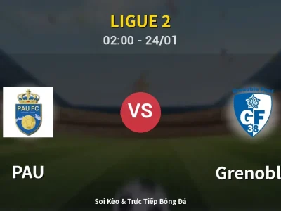 Kết Quả: PAU 2-2 Grenoble – Highlight & Bàn Thắng | Ligue 2