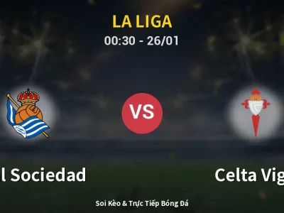 Kết Quả: Real Sociedad 3-1 Celta Vigo – Highlight & Bàn Thắng | La Liga