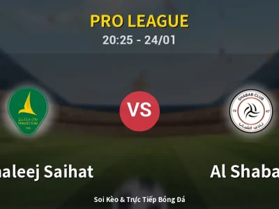Soi Kèo Al Khaleej Saihat vs Al Shabab – 20:25 24/01 | Nhận Định, Dự Đoán Tỷ Số