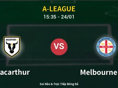 Kết Quả: Macarthur 6-2 Melbourne City – Highlight & Bàn Thắng | A-League