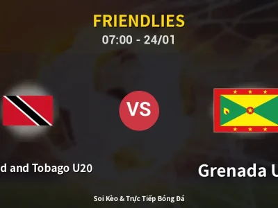 Kết Quả: Trinidad and Tobago U20 1-1 Grenada U20 – Highlight & Bàn Thắng | Friendlies