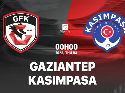 Gaziantep vs Kasimpasa: Cơ hội vàng để chủ nhà phá dớp? | Dự đoán tỷ số 0h00 10/2