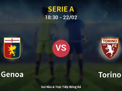 🔴 Trực Tiếp: Genoa 2-0 Torino – Link Xem Serie A (Full HD)