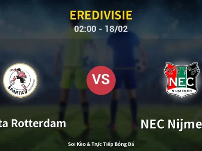 Kết Quả: Sparta Rotterdam 1-1 NEC Nijmegen – Highlight & Bàn Thắng | Eredivisie