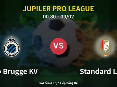 Kết Quả: Club Brugge KV 3-0 Standard Liege – Highlight & Bàn Thắng | Jupiler Pro League