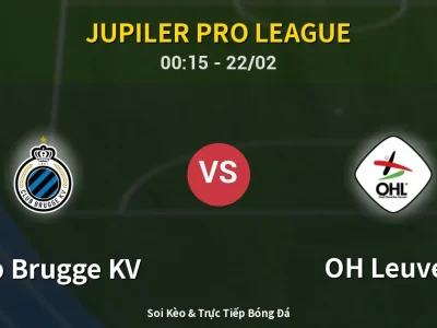 Kết Quả: Club Brugge KV 2-1 OH Leuven – Highlight & Bàn Thắng | Jupiler Pro League
