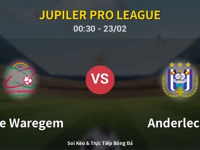 Kết Quả: Zulte Waregem 2-4 Anderlecht – Highlight & Bàn Thắng | Jupiler Pro League