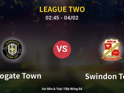 Kết Quả: Harrogate Town 0-1 Swindon Town – Highlight & Bàn Thắng | League Two