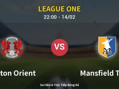 Soi Kèo Leyton Orient vs Mansfield Town – 22:00 14/02 | Nhận Định, Dự Đoán Tỷ Số