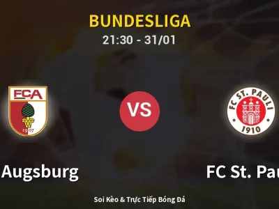 🔴 Trực Tiếp: FC Augsburg 0-0 FC St. Pauli – Link Xem Bundesliga (Full HD)