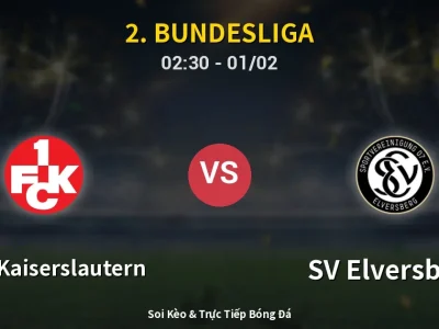 Kết Quả: 1. FC Kaiserslautern 1-3 SV Elversberg – Highlight & Bàn Thắng | 2. Bundesliga