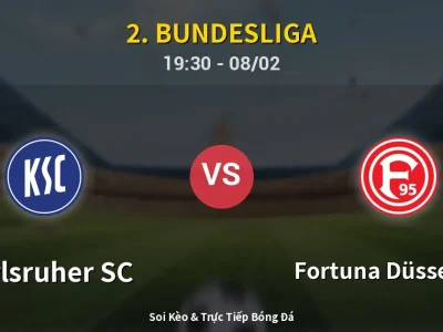Kết Quả: Karlsruher SC 1-1 Fortuna Düsseldorf – Highlight & Bàn Thắng | 2. Bundesliga