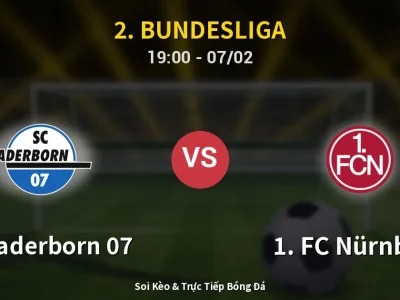 Kết Quả: SC Paderborn 07 2-1 1. FC Nürnberg – Highlight & Bàn Thắng | 2. Bundesliga
