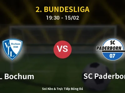 Kết Quả: VfL Bochum 0-0 SC Paderborn 07 – Highlight & Bàn Thắng | 2. Bundesliga