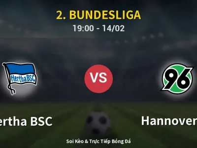 🔴 Trực Tiếp: Hertha BSC 0-2 Hannover 96 – Link Xem 2. Bundesliga (Full HD)