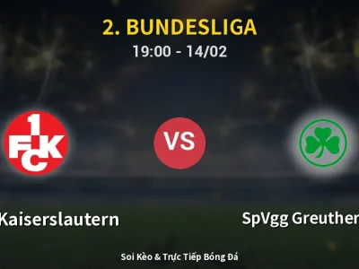 🔴 Trực Tiếp: 1. FC Kaiserslautern 1-0 SpVgg Greuther Fürth – Link Xem 2. Bundesliga (Full HD)