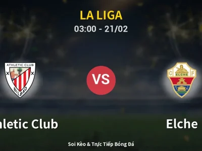 Kết Quả: Athletic Club 2-1 Elche – Highlight & Bàn Thắng | La Liga