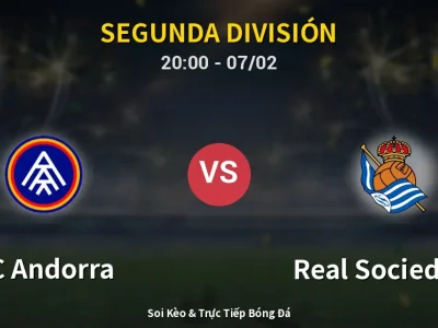 🔴 Trực Tiếp: FC Andorra 1-1 Real Sociedad II – Link Xem Segunda División (Full HD)