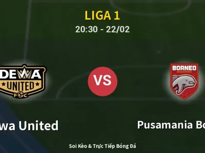 Soi Kèo Dewa United vs Pusamania Borneo – 20:30 22/02 | Nhận Định, Dự Đoán Tỷ Số