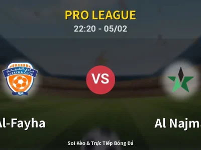 🔴 Trực Tiếp: Al-Fayha 1-0 Al Najma – Link Xem Pro League (Full HD)