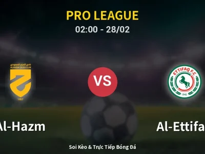 Kết Quả: Al-Hazm 3-1 Al-Ettifaq – Highlight & Bàn Thắng | Pro League