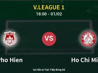 Kết Quả: Pho Hien 1-2 Ho Chi Minh – Highlight & Bàn Thắng | V.League 1