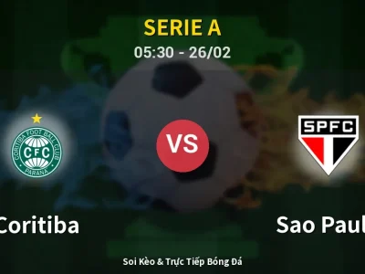 Kết Quả: Coritiba 0-1 Sao Paulo – Highlight & Bàn Thắng | Serie A