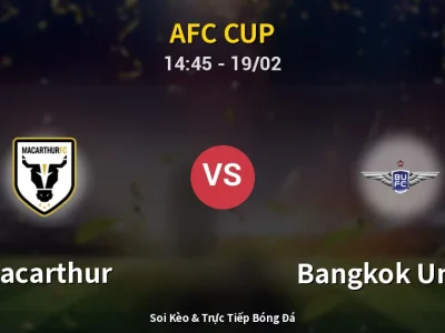 Kết Quả: Macarthur 2-2 Bangkok United – Highlight & Bàn Thắng | AFC Cup