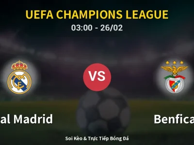 Kết Quả: Real Madrid 2-1 Benfica – Highlight & Bàn Thắng | UEFA Champions League