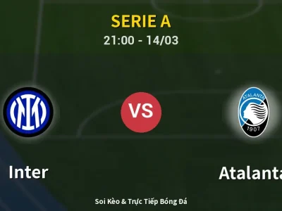 🔴 Trực Tiếp: Inter 1-0 Atalanta – Link Xem Serie A (Full HD)