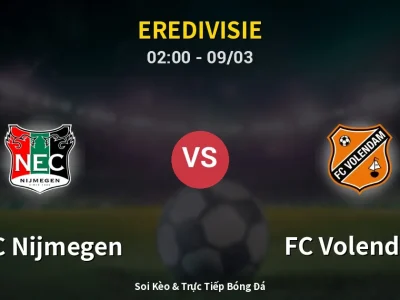 Kết Quả: NEC Nijmegen 3-0 FC Volendam – Highlight & Bàn Thắng | Eredivisie