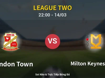 🔴 Trực Tiếp: Swindon Town 0-0 Milton Keynes Dons – Link Xem League Two (Full HD)