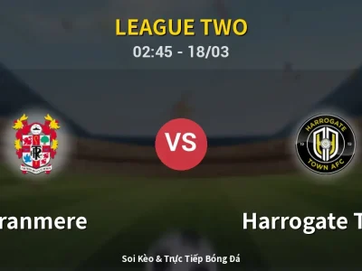 Kết Quả: Tranmere 0-3 Harrogate Town – Highlight & Bàn Thắng | League Two
