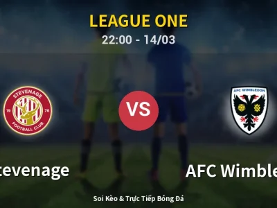 Soi Kèo Stevenage vs AFC Wimbledon – 22:00 14/03 | Nhận Định, Dự Đoán Tỷ Số