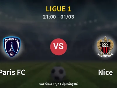 🔴 Trực Tiếp: Paris FC 1-0 Nice – Link Xem Ligue 1 (Full HD)