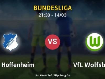Soi Kèo 1899 Hoffenheim vs VfL Wolfsburg – 21:30 14/03 | Nhận Định, Dự Đoán Tỷ Số