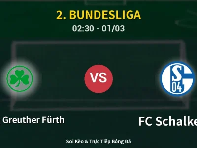 Kết Quả: SpVgg Greuther Fürth 1-1 FC Schalke 04 – Highlight & Bàn Thắng | 2. Bundesliga