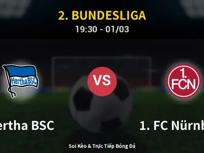 Kết Quả: Hertha BSC 2-1 1. FC Nürnberg – Highlight & Bàn Thắng | 2. Bundesliga