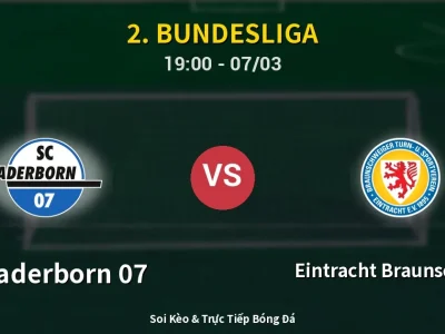 Kết Quả: SC Paderborn 07 1-1 Eintracht Braunschweig – Highlight & Bàn Thắng | 2. Bundesliga