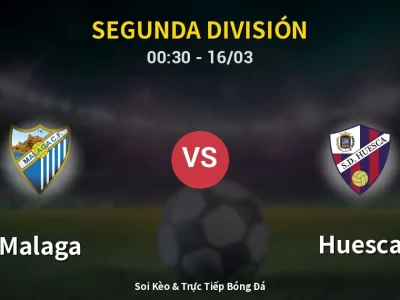 Kết Quả: Malaga 5-3 Huesca – Highlight & Bàn Thắng | Segunda División