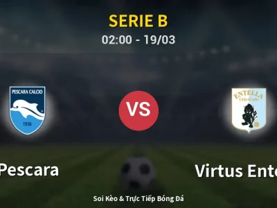 Kết Quả: Pescara 3-0 Virtus Entella – Highlight & Bàn Thắng | Serie B