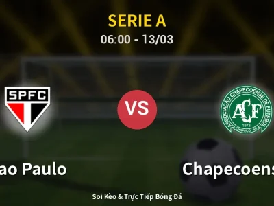 Kết Quả: Sao Paulo 2-0 Chapecoense-sc – Highlight & Bàn Thắng | Serie A