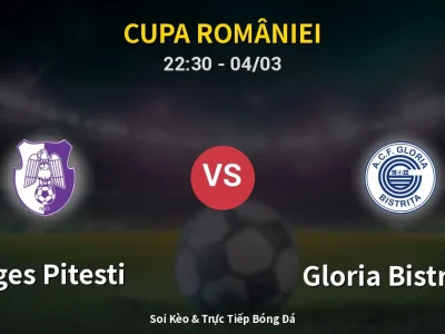 Soi Kèo Arges Pitesti vs Gloria Bistriţa – 22:30 04/03 | Nhận Định, Dự Đoán Tỷ Số