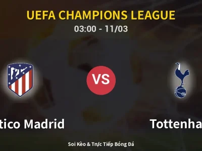 Kết Quả: Atletico Madrid 5-2 Tottenham – Highlight & Bàn Thắng | UEFA Champions League