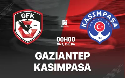 Gaziantep vs Kasimpasa: Cơ hội vàng để chủ nhà phá dớp? | Dự đoán tỷ số 0h00 10/2 1