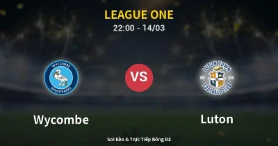 Wycombe vs Luton 14/03