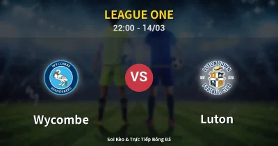 Wycombe vs Luton 14/03