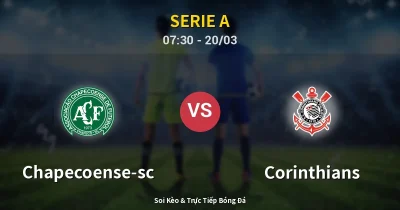 Chapecoense-sc vs Corinthians 20/03
